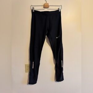 Nike Black Reflective Logo Athletic Leggings